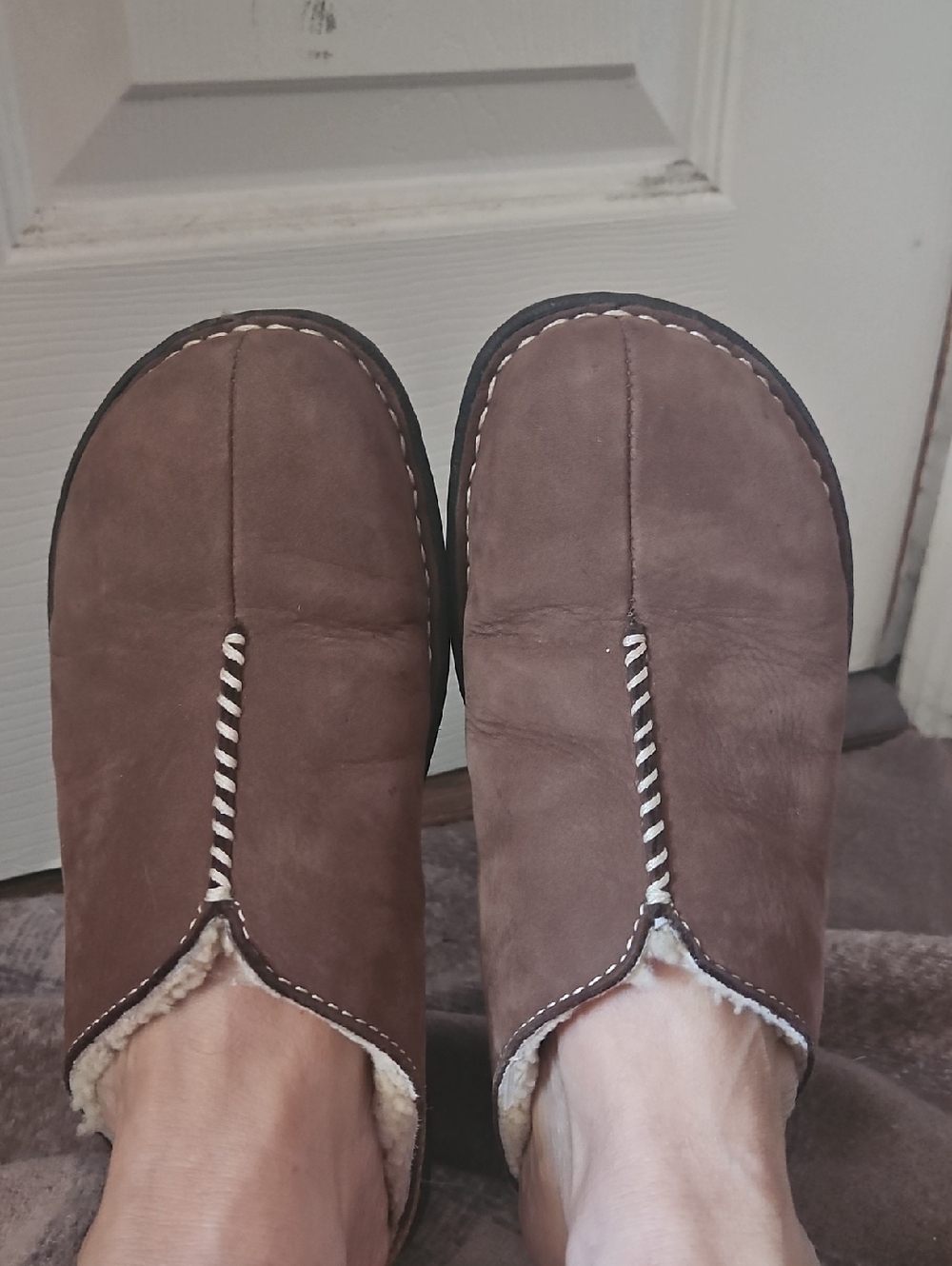 Ugg Cozy Slip-On Brown Suede Slippers